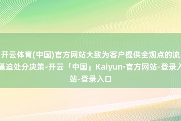 开云体育(中国)官方网站大致为客户提供全观点的流体逼迫处分决策-开云「中国」Kaiyun·官方网站-登录入口