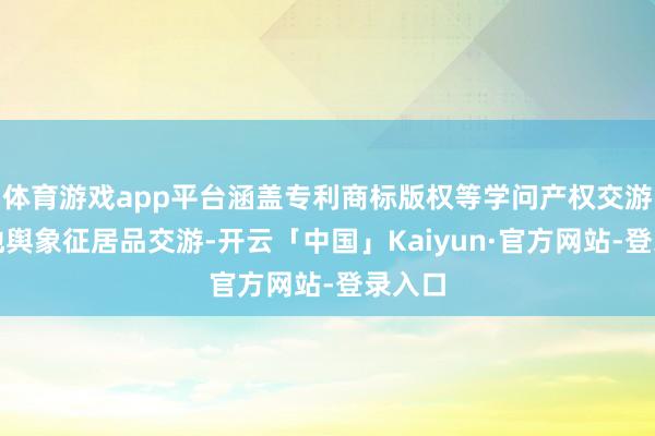 体育游戏app平台涵盖专利商标版权等学问产权交游以及地舆象征居品交游-开云「中国」Kaiyun·官方网站-登录入口