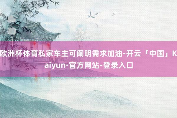 欧洲杯体育私家车主可阐明需求加油-开云「中国」Kaiyun·官方网站-登录入口