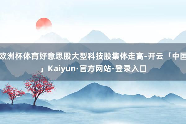 欧洲杯体育好意思股大型科技股集体走高-开云「中国」Kaiyun·官方网站-登录入口