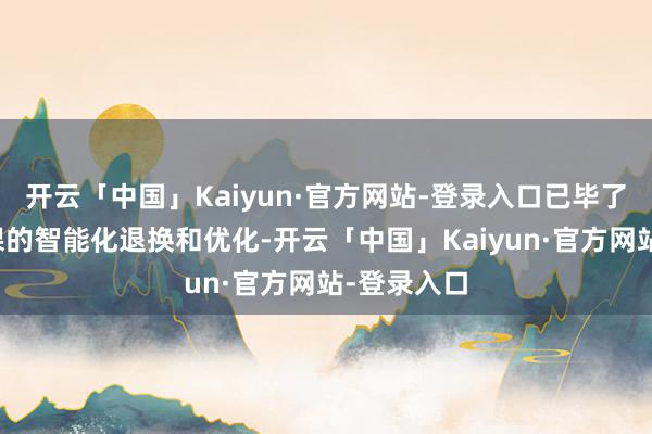 开云「中国」Kaiyun·官方网站-登录入口已毕了对仓储功课的智能化退换和优化-开云「中国」Kaiyun·官方网站-登录入口