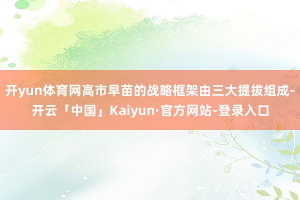 开yun体育网高市早苗的战略框架由三大提拔组成-开云「中国」Kaiyun·官方网站-登录入口