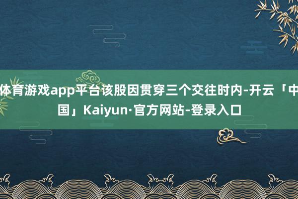 体育游戏app平台该股因贯穿三个交往时内-开云「中国」Kaiyun·官方网站-登录入口